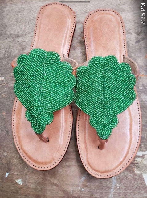 Summer Sandal,Green top